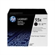 HP 55XD (CE255XD) toner cartridge zwart hoge capaciteit 2 stuks (origineel)